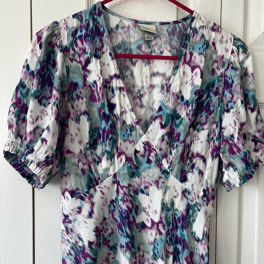 New Day crepe puff short sleeve dress - Picture 4 of 6